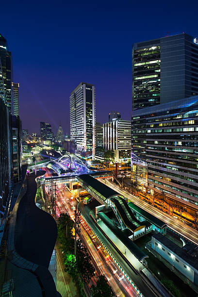 istock Modern city, Sathon Road, Bangkok, Thailand. 461867377
