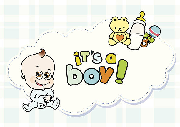 it's a boy – Vektorgrafik