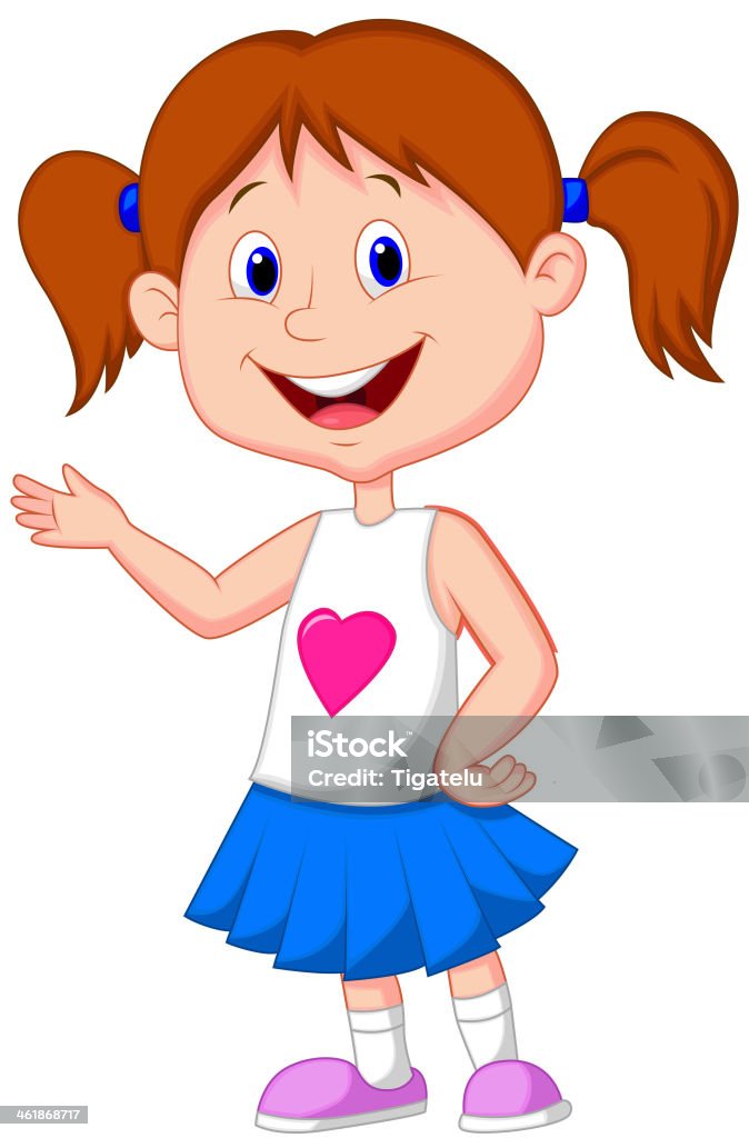 Cute Girl Cartoon Stock Illustration - Download Image Now - Adult, Cartoon,  Characters - iStock