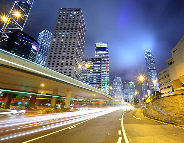 istock traffic in urban at night 461870941
