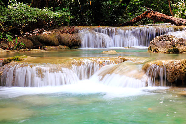 istock Beautiful Waterfall at Erawan National Park 461872533