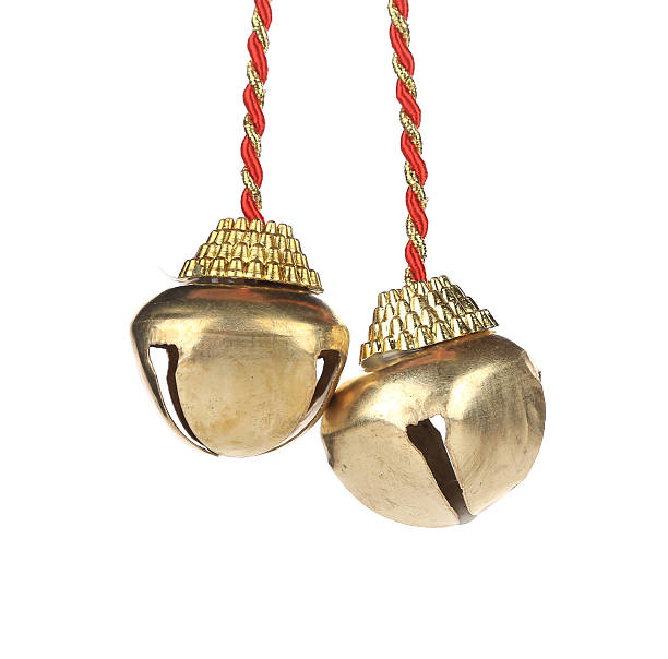 istock Golden jingle bells on a rope. 461872861
