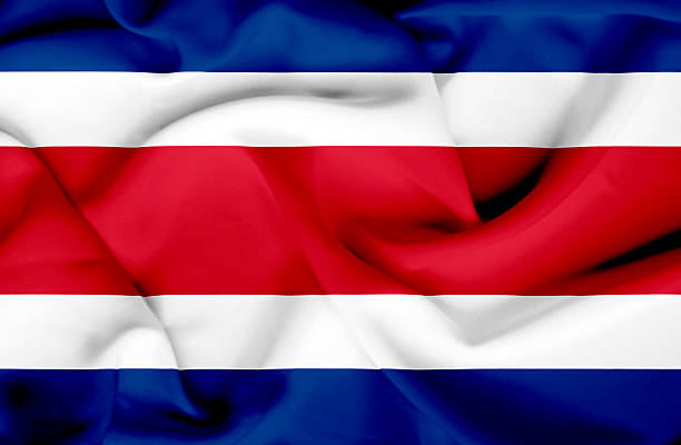 istock Costa Rica waving flag 461876671
