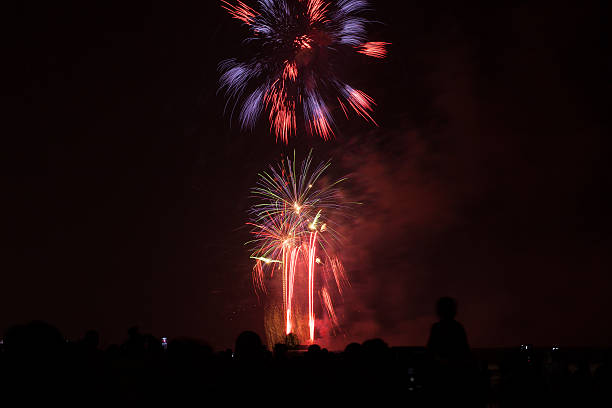 istock people in silhouette watch a colorful fireworks show 461877095