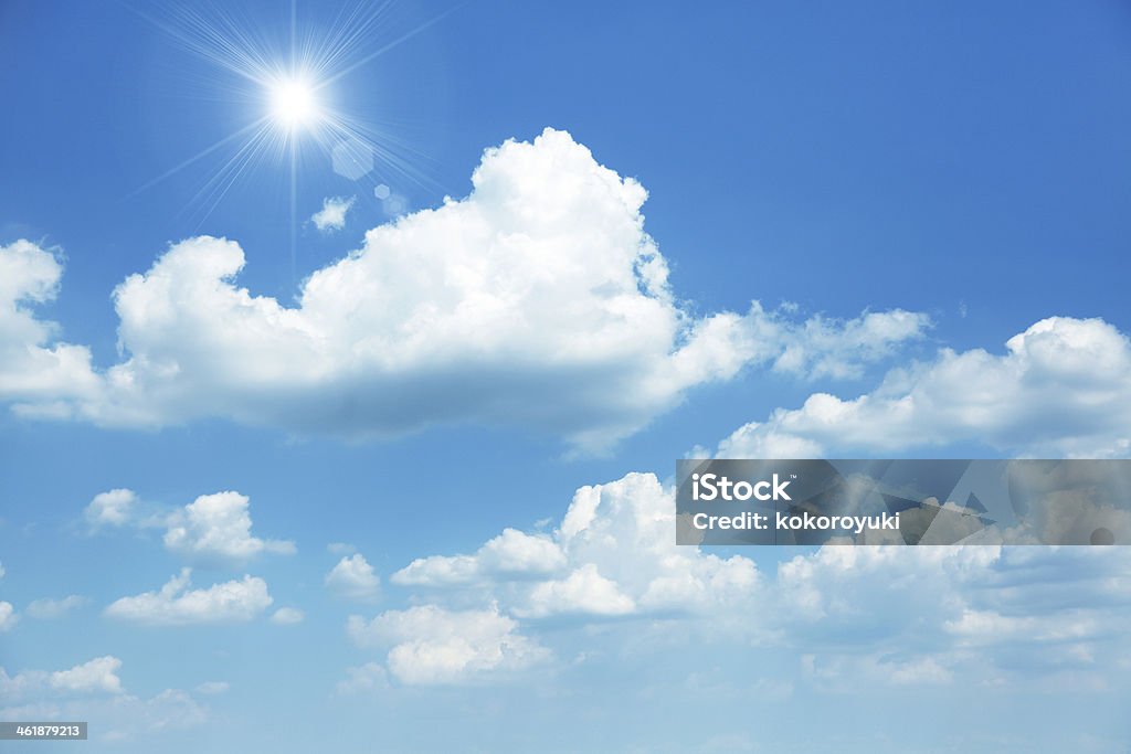 clear sky Blue sky background with white clouds Beauty Stock Photo