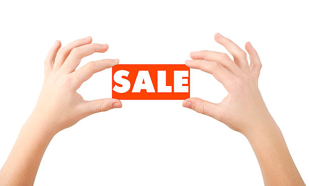 Sale sticker stock photo