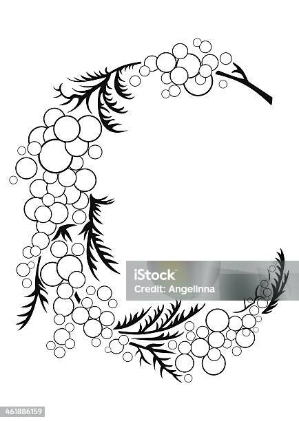 Fleuri Abstrait Branche Vecteurs libres de droits et plus d'images vectorielles de Acacia - Acacia, Arbre en fleurs, Abstrait