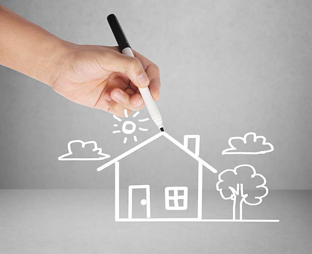 istock businessmen drawing the house 461886791