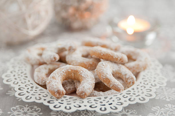 istock Fresh Vanilla Cookies With Powdered Sugar For Christmas 461886861