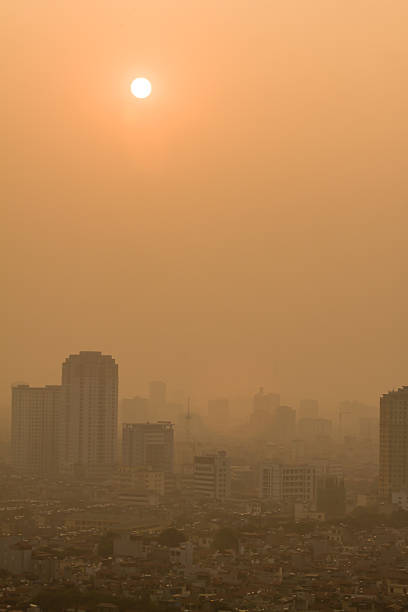 istock Sunset on skyscraper at Hanoi, Vietnam 461886913