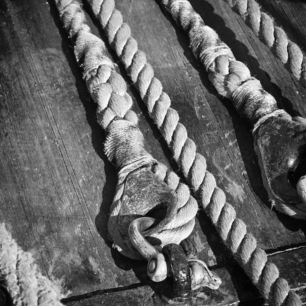 istock The ropes braided in bays on an ancient sailing vessel 461887427