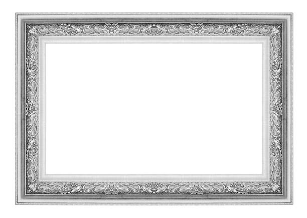 istock Old antique picture frame on the white background 461888497