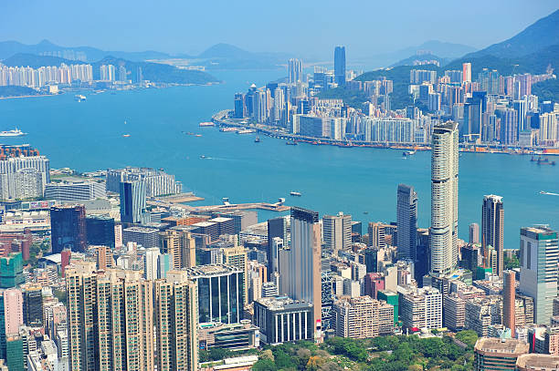 istock Hong Kong aerial view 461891421