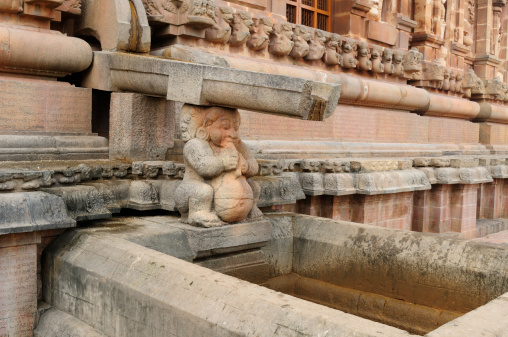 India, Brihadeeswarar Hindu Temple in Thanjavur, detail