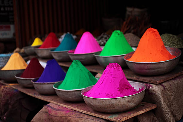 istock Indian paint a holy feast on the shop counter 461892553