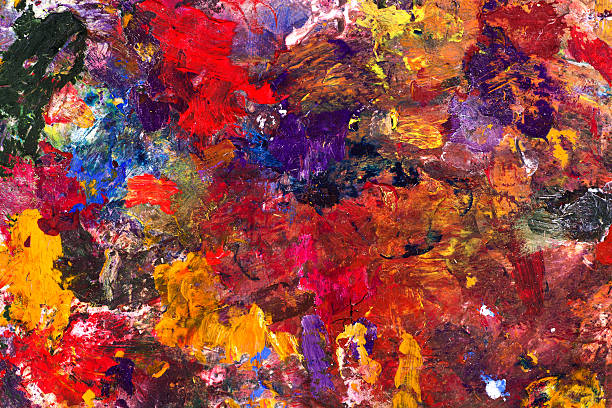 istock Artists oil painting palette 461894915