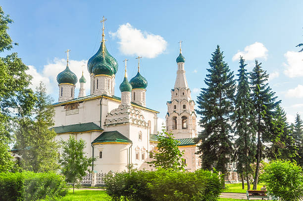 church of elijah proroka-jarosław, rosja - yaroslavl russia religion church zdjęcia i obrazy z banku zdjęć