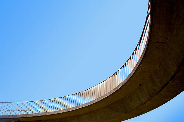 istock Isolated Abstract Closeup of Overhead Footbridge 461904873