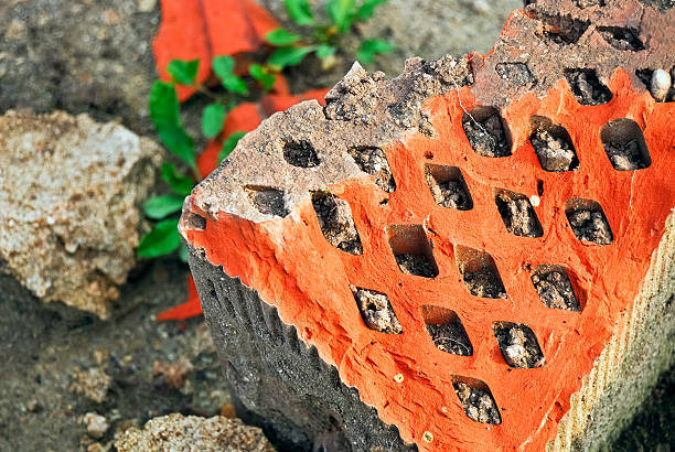 isolation of a brick stone
