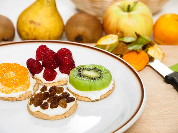 Colorful Healthy Fruit Snack stock photo