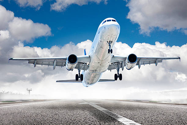 istock takeoff plane in airport 461905363