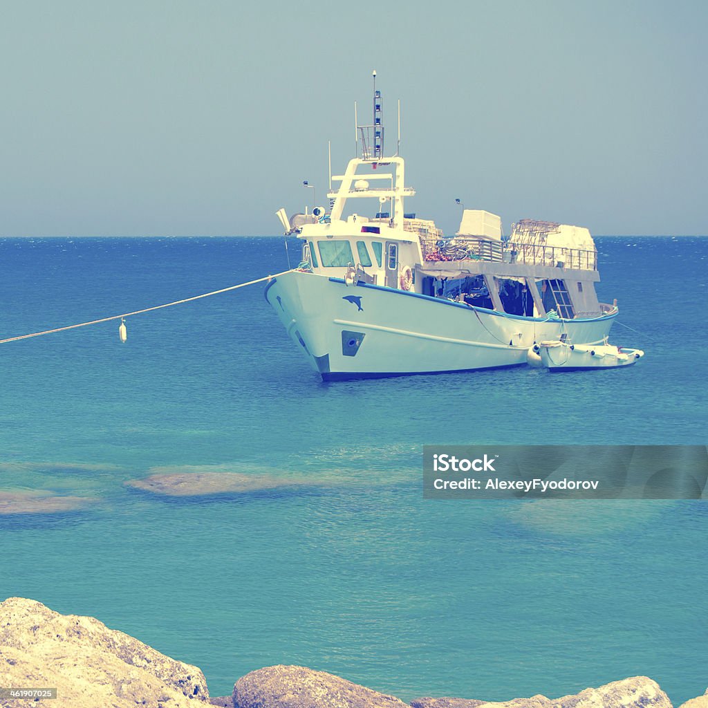 Navio de pesca - Royalty-free Ancorado Foto de stock