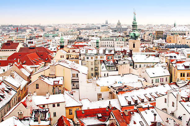 istock Panorama of Prague with its landmarks 461907219