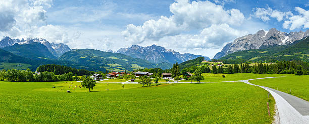 istock Summer Alpine country panorama (Austria) 461907557