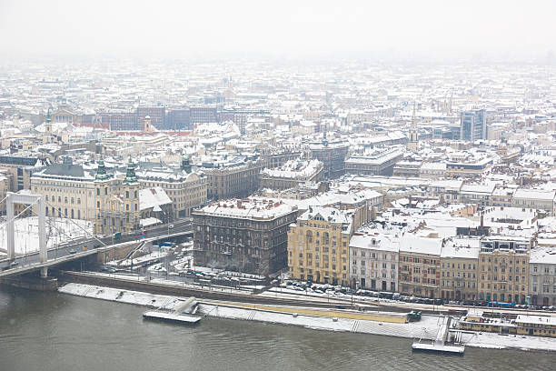 istock Snow Covered Houses in Budapest 461909105