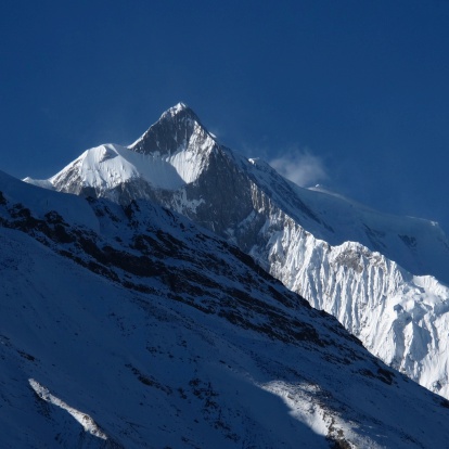 Beautiful high mountain in the Annapurna Conservation Area, Nepal.