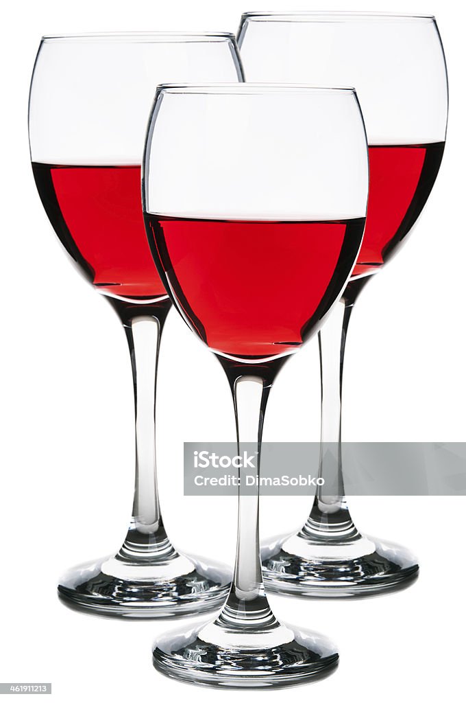 Tres copas de vino - Foto de stock de Bebida libre de derechos