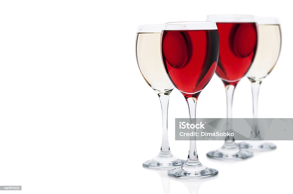 Due bicchieri di vino - Foto stock royalty-free di Alchol