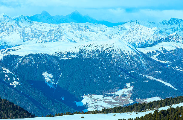 istock Beautiful winter mountain landscape. 461913313