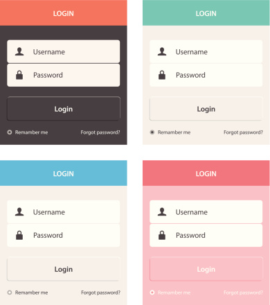 ๐ฅ login form ui design - part 2 Images High... Login Form Flat Ui Design Stock Illustration - Download Image Now ...