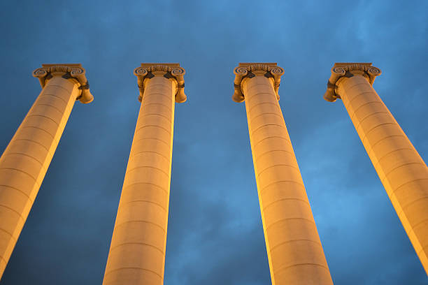 istock Columns on Square of Spain in Barcelona. 461914735