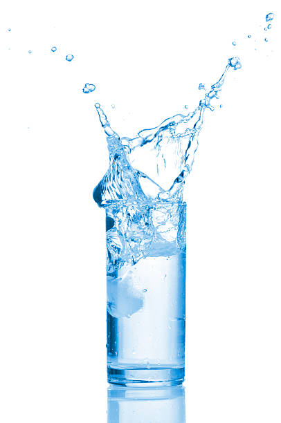 istock Water splashes in the glass 461917429