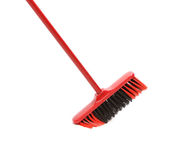 istock Close up of red black broom. 461924403