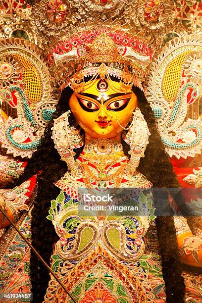 Durga Puja Festival Stock Photo - Download Image Now - Durga, Durga Puja Festival, Vertical