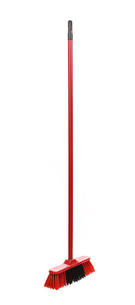 istock Close up of red black broom. 461925821