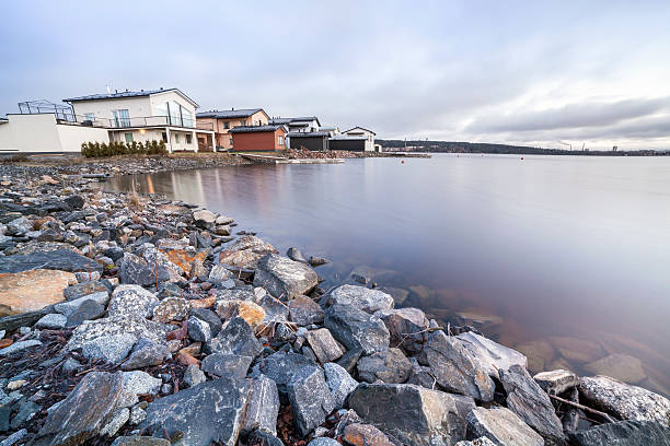 Luxury houses by the lake, Tampere region, Finland