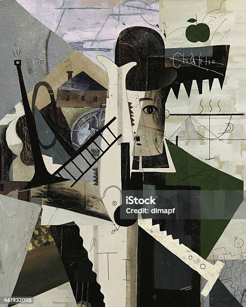 Abstract Stock Illustration - Download Image Now - Abstract, Oil Painting, Charlie Chaplin