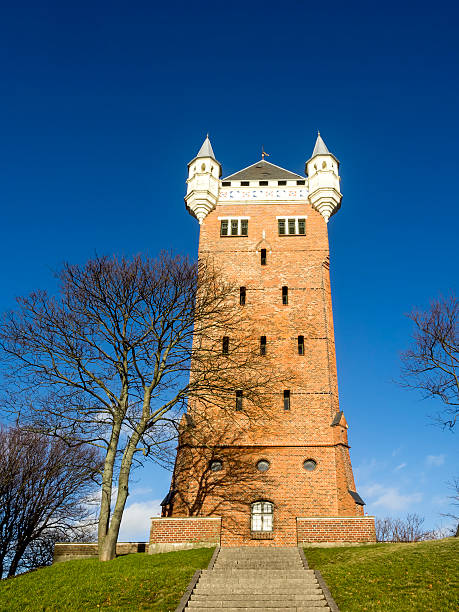 старая башня воды, esbjerg, дания - esbjerg стоковые фото и изображения