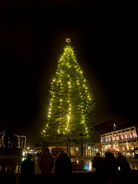 istock Christmas tree on mainsquare in Esbjerg, Denmark 461933571