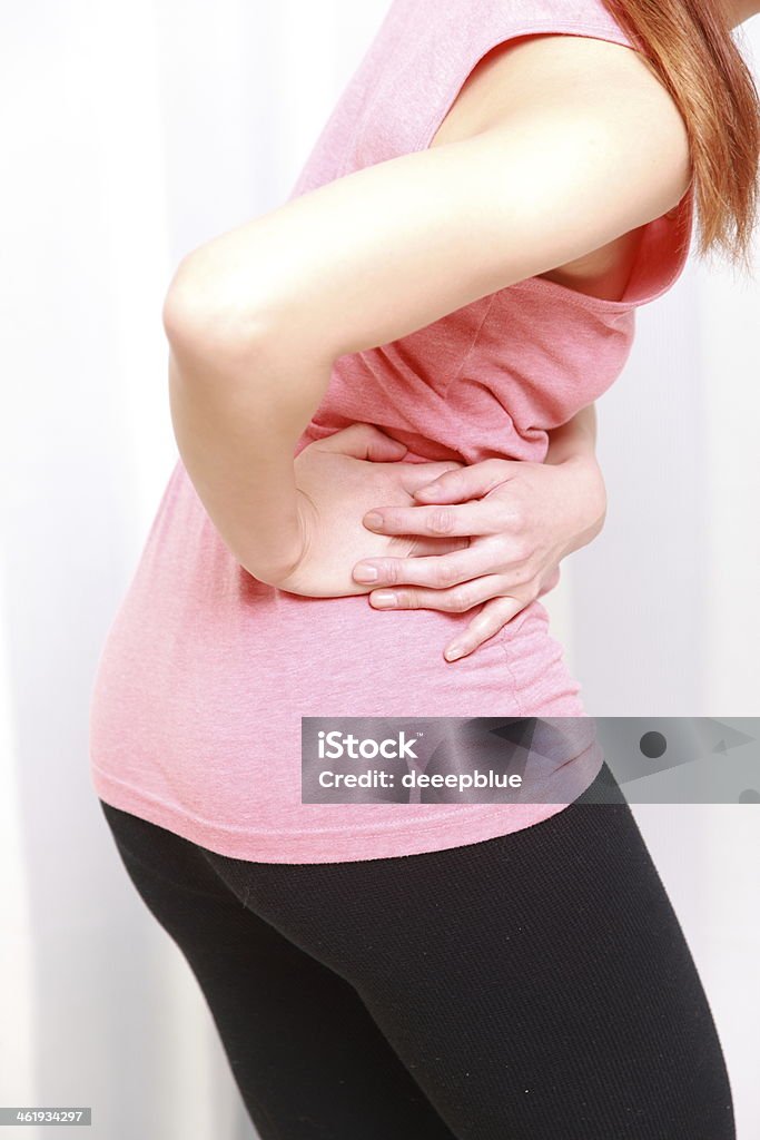 Dolor de estómago - Foto de stock de Abdomen libre de derechos