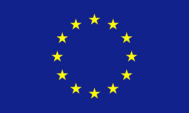 bandeira da comunidade européia - estonia flag pennant baltic countries - fotografias e filmes do acervo