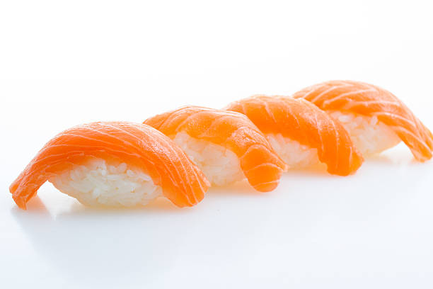istock Salmon sushi  nigiri 461941619