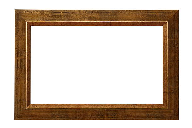 simple isolated picture frame stock photo