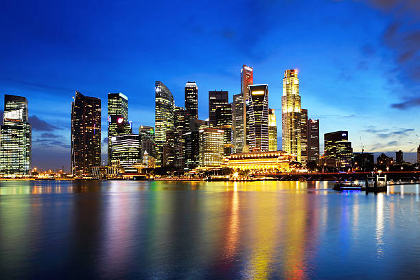 istock Singapore city skyline at night 461943227