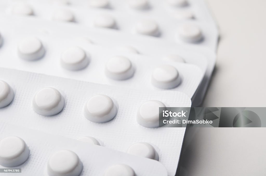 Pilha de comprimido - Royalty-free Antibiótico Foto de stock