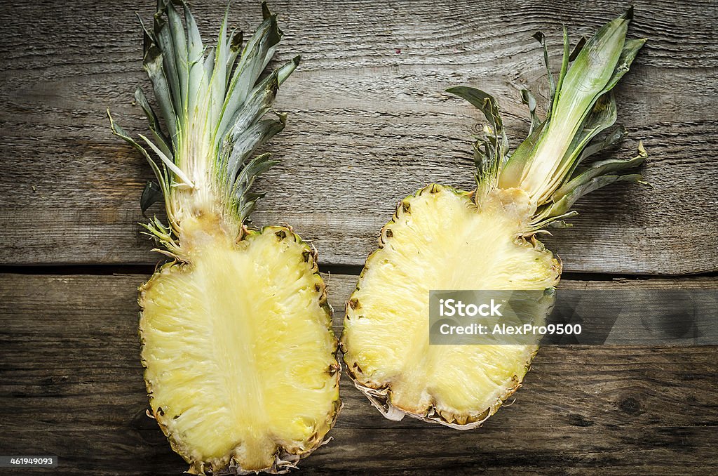 Pineapple cross section Breakfast Stock Photo